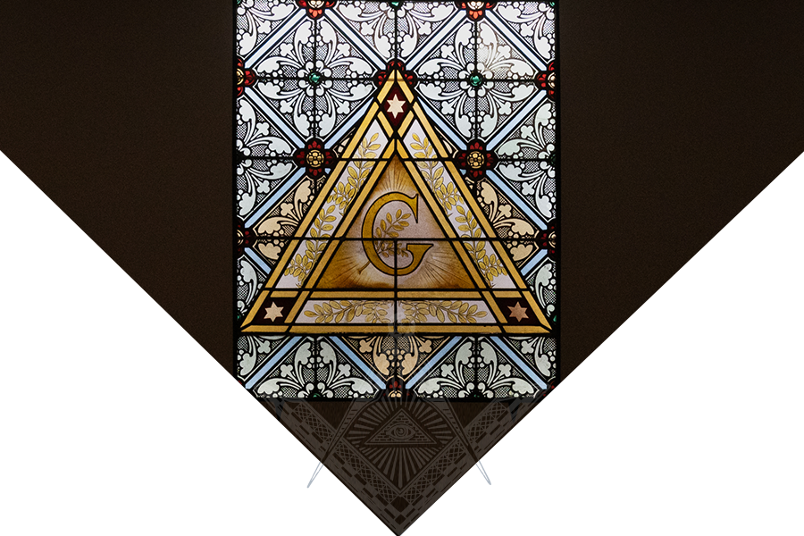 Vitraux de la loge maçonnique